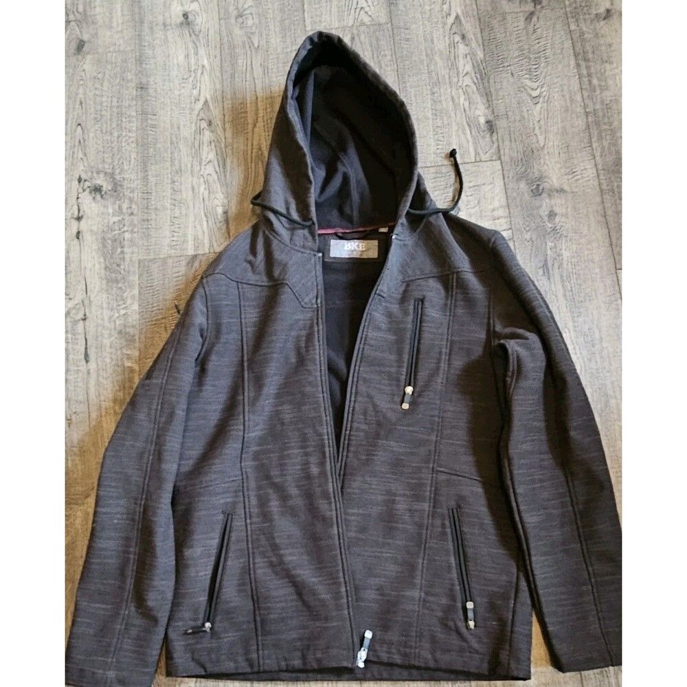 Buckle BKE Sport Men’s Sz L Gray Jacket  Fleece Lined Coat